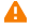 The Warning  icon is an orange triangle with an exclamation mark